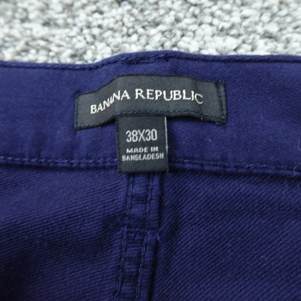 NEW Banana Republic Jeans Mens 38X30 Blue Five Pocket Pants Straight Stretch